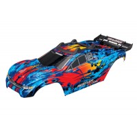 Carrosserie peinte et décorée rouge Traxxas Rustler 4x4
