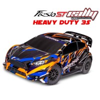 Traxxas Ford Fiesta ST RALLY VXL Orange Clipless 1/10 SUR-COMMANDE