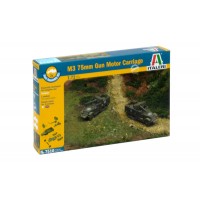 1/72e Italeri 2X Half track M3 75MM Gun motor carriage - Assemblage rapide