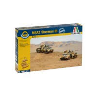 1/72e Italeri 2X M4A2 SHERMAN III - Assemblage rapide