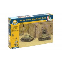 1/72e Italeri 2X SD. KFZ. 161 PZ. KPFW. IV AUSF.F1/F2- Assemblage rapide