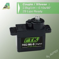 Servo Pro Tronik 7452 MG-D 2,8kg/ 0,11s/ Métal HV