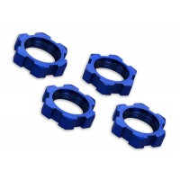 Ecrous de roues alu anodisés bleu 17mm (4)