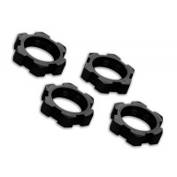 Ecrous de roues alu anodisés noir 17mm (4)