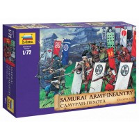 1/72e Zvezda Fantassins d'infanterie samouraï XVI-XVII après JC
