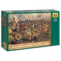 1/72e Zvezda Infanterie anglaise de la guerre de 100 ans