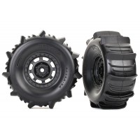 Roues montées collées pneus pelle (2) Unlimited Desert Racer Traxxas UDR