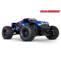 Traxxas MAXX 4S 4X4 WIDEMAXX Brushless ID TSM Bleu SUR-COMMANDE