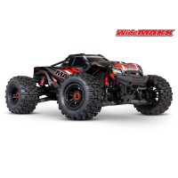 Traxxas MAXX 4S 4X4 WIDEMAXX Brushless ID TSM Rouge SUR-COMMANDE