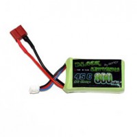 Accu LiPo Black Lithium 800 mAh 7,4V 2S 45C Dean