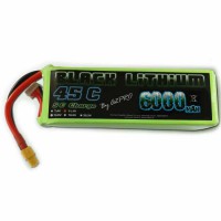 Accu LiPo Black Lithium 6000 mAh 11,1V 3S  (411 grs) 45C XT60