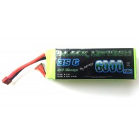Accu LiPo Black Lithium 6000mAh 35C 6S (812 grs) Dean