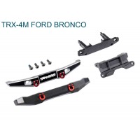 Pare-chocs avant arrière alu anodisé noir TRX-4M Bronco