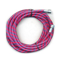 Tuyau Fengda BD-24 Rouge, 1,8m, G1/8 - G1/8 pour Aérographe