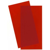 9901-Evergreen 2 Plaques transparentes rouge 152x304x0,25mm