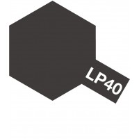 Pot de peinture laquée Tamiya LP-40 noir metal 10ml
