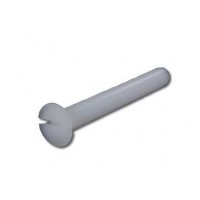 Vis nylon à têtes cylindrique fendues 5 x 40mm, 10 pièces