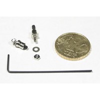 Domino pour fixation de corde à piano diamètre 1mm sur servo, 10 pièces avec clef