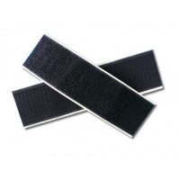 Velcro autocollant noir, long 20 cm/largeur 50mm