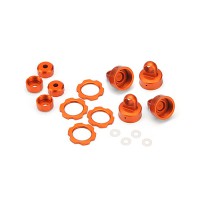 Ensemble pièces amortisseurs ALU anodisées orange - BLITZ