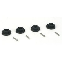 Hexgone de roue noir avant/arrière & Pin Set (4 pièce(s) - MINI LST/2, MICRO RAMINATOR