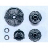 G parts 50T spur gear & diff case  – TGX-mk1/TG10-mk1