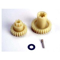Primary gears : forward (28-t) reverse (22-T)/steel drive pin (2x9.8mm)/6x10x0.6mm teflon washer (1) – T MAXX