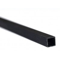 Tube carbone carré/carré L-1m - 4.0 int / 5.0mm ext