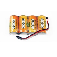 Accu NiMH A2pro Pack réception Sc-4000 mAh 4.8v JR
