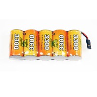 Accu NiMH A2pro Pack réception Sc-3300 mAh 6.0v JR