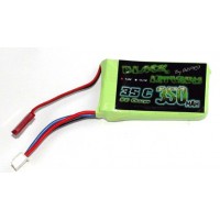 Accu LiPo Black Lithium 350mAh 35C 2S (25,7grs) BEC