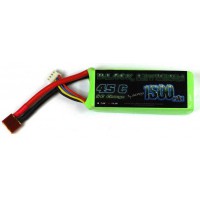 Accu LiPo Black Lithium 1500mAh 45C 3S (124g) Dean