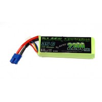 Accu LiPo Black Lithium 2200mAh 35C 3S (180 grs) EC3