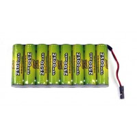 Accu NiMH A2pro Pack émetteur 9.6v prise uni -2500 mAh