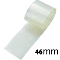 Gaine thermorétractable 46mm transparent 1 Mètre
