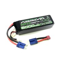 Accu LiPo Absima Greenhorn 6000mAh 3S 11.1V 50C EC5/Dean