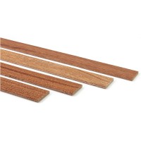Baguette Acajou décor 1x5mm 1M