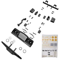 Accessoires complet pour carrosserie Survival RTR+stickers Hobbytech CRX 1/10
