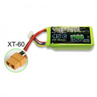 Accu LiPo Black Lithium 1300mAh 45C 3S (101grs) XT60