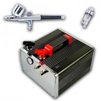 Combo Compresseur silencieux + Aérographe + Filtre
