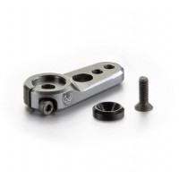 Palonnier de direction en alu 25 dents Gris court