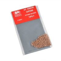 Chaîne en laiton bruni 1 mètre type F 1mm
