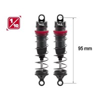 Paire d'amortisseurs 1/10e 95mm BIG BORE 13mm + kit 3 ressorts (H/M/S)