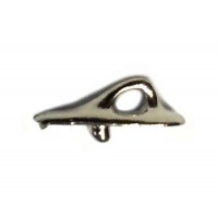Taquet nickelé percé 9 mm de long pièce