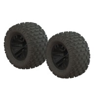 Roues Dboots FORTRESS MT 2.8" noir (paire) Arrma Granite/BigRock