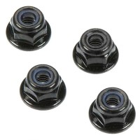 Ecrou nylstop à collerette 4mm (4pcs)