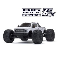 Arrma 1/7 BIG ROCK 6S 4X4 BLX Monster Truck RTR, Blanc SUR-COMMANDE