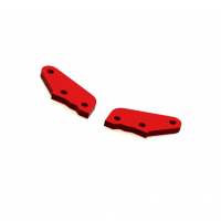 Plaque de direction en aluminium rouge (x2) - Arrma