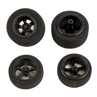 Roues montées noire (av-ar) - Team associated DR28