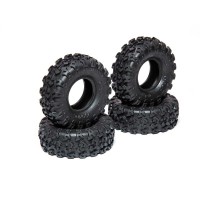 Jeu de pneus 1.0 Rock Lizards noir (4pcs): SCX24